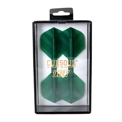 CUESOUL TERO Plus New Double Direction Telescopic and Rotating Dart Flights System-AK4 Dart Flight - color: Green