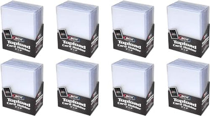BCW 3x4 Topload Card Holder - Standard - 200ct | Rigid PVC Trading Card Protection for Baseball Cards, Football Cards, and Trading Cards Like Pokémon and MTG | Holds Cards Up to 20pts - size: 200 Pack