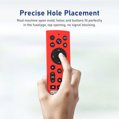 Silicone Case Cover for Hisense Voice Remote ERF3A90 for U7G U8 U9G Series 4K ULED, Black Sleeve - color: RED