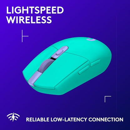Logitech G305 Lightspeed Wireless Gaming Mouse - Mint | 12,000 DPI, Lightweight, 6 Programmable Buttons, 250h Battery, On-Board Memory, Compatible with PC and Mac - color: Mint, style: Classic