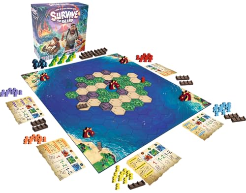 Survive The Island Board Game (2024 Edition) | Thrilling Escape Adventure with New Monsters! Fun Strategy Game for Kids & Adults, Ages 8+, 2-5 Players, 45 Mins
