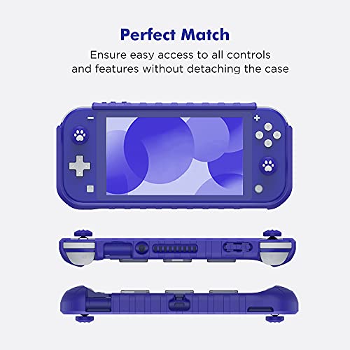 Protective Case for Switch Lite 2019, with Thumb Grip Caps | Only Fits Switch Lite 2019 (5.5"), Not for Switch 2 (2025 Release, 7.9"), No Screen Srotector Included, Blue - color: Blue