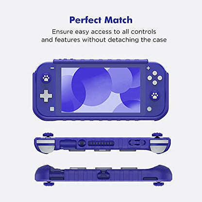 Protective Case for Switch Lite 2019, with Thumb Grip Caps | Only Fits Switch Lite 2019 (5.5"), Not for Switch 2 (2025 Release, 7.9"), No Screen Srotector Included, Blue - color: Blue