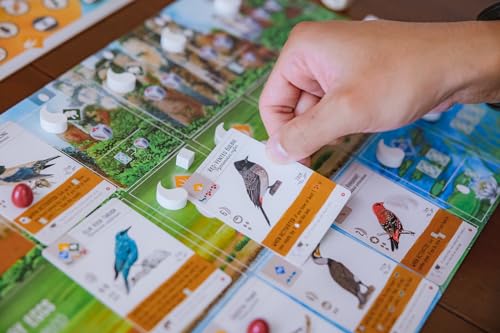 Stonemaier Games: Wingspan Asia by Elizabeth Hargrave | Standalone Game or Expansion to Wingspan | A Relaxing Game About Collecting Birds | Add to Wingspan for 6-7 Players | 1-2 Players, 70 Mins