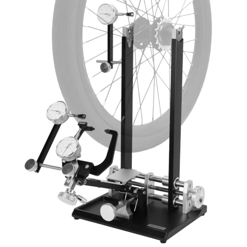 Bicycle Wheel Truing Stand with Precision Dial Indicators Bike Alignment Frame