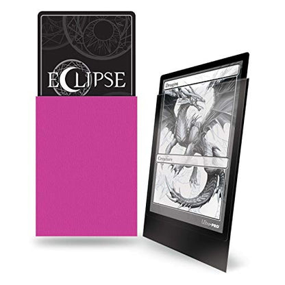 Ultra Pro E-15621 Eclipse Standard Matte Sleeves 100 Pack-Hot Pink - color: Hot Pink