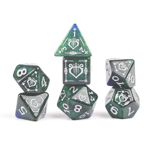 D&D Adventure Dice (Bard Class: Blue) - style: Bard Class: Blue
