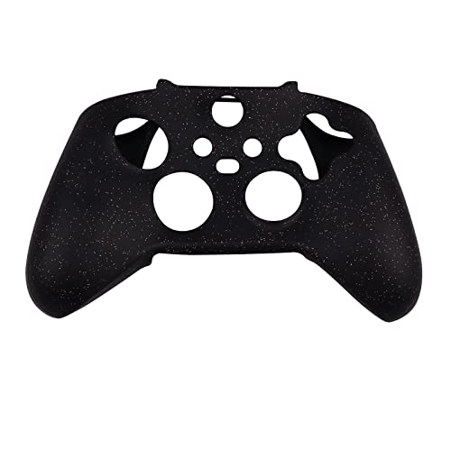 RALAN Glitter Controller Skin for Xbox Series, Anti-Slip Silicone Controller Cover Protector Case Compatible for Xbox Series Gamepad Joystick with 4 Cat Caps and Black Pro Thumb Grip x 8. - color: Black