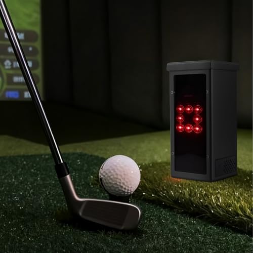 Protective Shield for Square Golf Launch Monitor, Metal Square Golf Protective Case with High-Transparency Acrylic Panel, Indoor/Outdoor Use, Protects Against Collisions