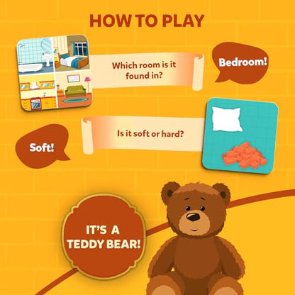 Skillmatics Guess in 10 Junior – Inside My House, Card Game, Gift for Kids | Educational Trivia Game for Preschoolers, Travel Toy & Guessing Board Game, Screen-Free, Boys & Girls Ages 3, 4, 5 & 6 - style: Junior Inside My House