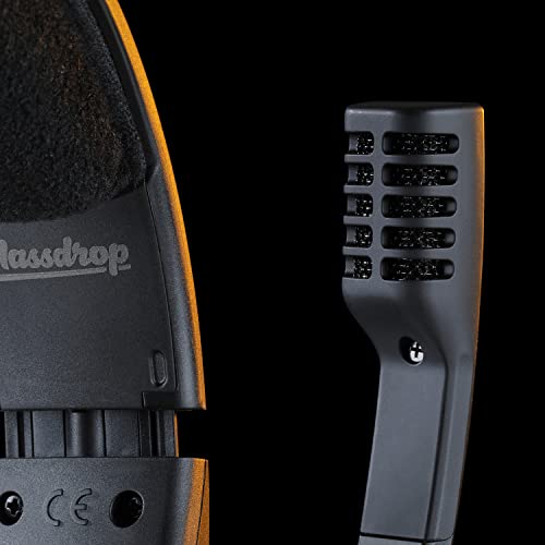 Massdrop x Sennheiser PC37X Gaming Headset — Noise-Cancelling Microphone with Over-Ear Open-Back Design, 10 ft Detachable Cable, and Velour Earpads,Black
