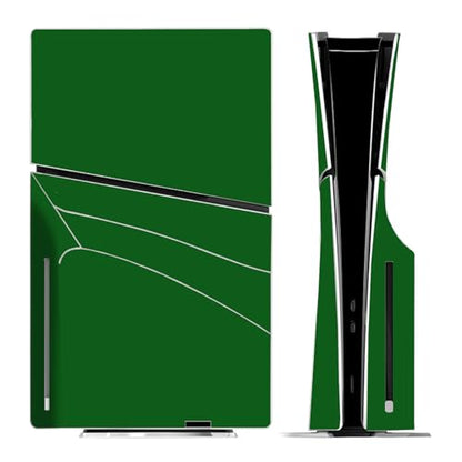 Solid Color Skin Wrap Compatible with PS5 Slim Disc Edition (Green) | Console Cover Protective Sticker, Game Controller Vinyl Wrap - color: Green