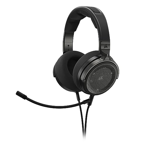Corsair Virtuoso PRO Wired Open Back Gaming Headset - Detachable Uni-Directional Microphone - 50mm Graphene Drivers - 20Hz-40 kHz Frequency Response - Carbon - color: Carbon, size: One Size