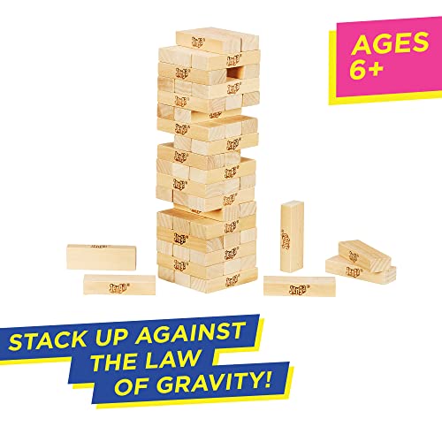 Hasbro Gaming Jenga Game | The Original Wood Block Game with Genuine Hardwood Blocks | Stacking Tower | Ages 6+ | 1 or More Players | Party Games for Kids | Family Games