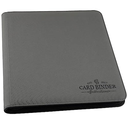 Trading Card Binder, Card Collection Binder Album Folder with 720 Side Loading Pockets, 12 Pocket Trading Card Album Folder for TGC,MTG, Baseball Cards, Yugioh - color: Grew720
