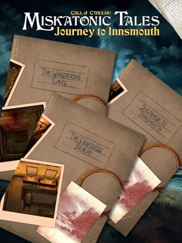 Miskatonic Tales: Journey to Innsmouth by Chaosium Inc. | Ages 14+ | 1-4 Players | 90-180 Minute Playing Time | Storytelling Board Game