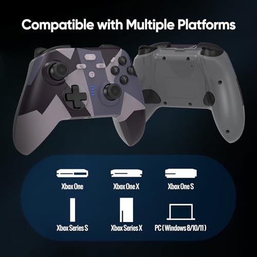 BETMI Wireless Controller for Xbox one/Series X|S/Windows 10/11 | 2.4GHz Gaming Gamepad with Hall Effect Joystick, Back Button, Macro/Turbo/Dual Vibration, 3.5mm Audio Jack