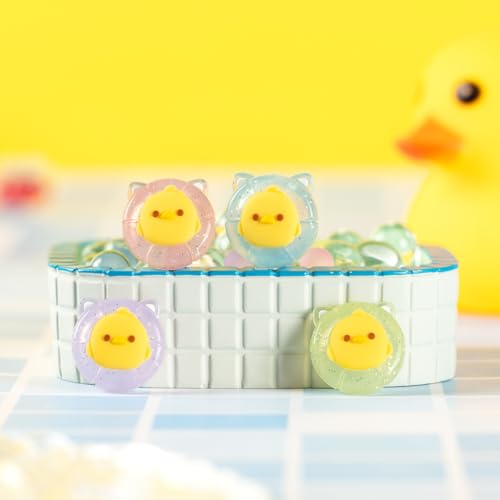 Swimming Duck Switch 2 Joycon Thumb Grips Caps, 4 PCS Cute Kawaii 3D Silicone Analog Thumbstick Button Cover for NS Switch 2 Joystick Caps - color: Swimming Duck for NS2