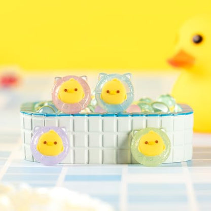 Swimming Duck Switch 2 Joycon Thumb Grips Caps, 4 PCS Cute Kawaii 3D Silicone Analog Thumbstick Button Cover for NS Switch 2 Joystick Caps - color: Swimming Duck for NS2