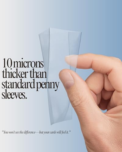 TitanShield 125 Count 60-Microns Thickness Soft Penny Card Sleeves 2-5/8” x 3-5/8” (67x94mm), Ultra Clear