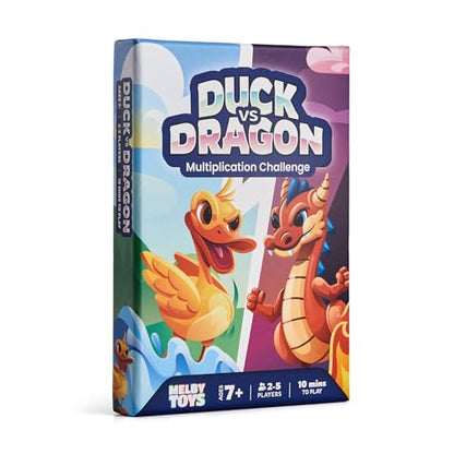 Ducks vs Dragons Multiplication Game - Math Games for Kids 8-12 - Fun Card Game for Learning Times Tables 0-12 - Math Facts Games for 3rd 4th 5th Grade