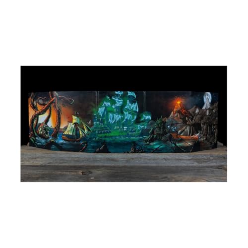 Free League Pirate Borg GM Screen | 5-Panel, Glow-in-the-Dark Features, Folds to A5, Official Gamemaster Screen