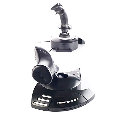 Thrustmaster T-Flight Hotas One Flight Stick & Throttle - XBOX & PC | Detachable design, Officially licensed, adjustable resistance, responsive trigger, 14 programmable buttons, dual rudder - style: Black Xbox Series X/S | PC
