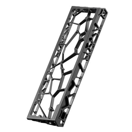 H60 Hollow Aluminum Keyboard Case,60% Compact Customized Mechanical Gaming Keyboard Housing Compatible with Wooting60/Win60/GH60/MADLIONS MAD 60 HE 61Keys Barebones Keyboards DIY (Black) - color: Black