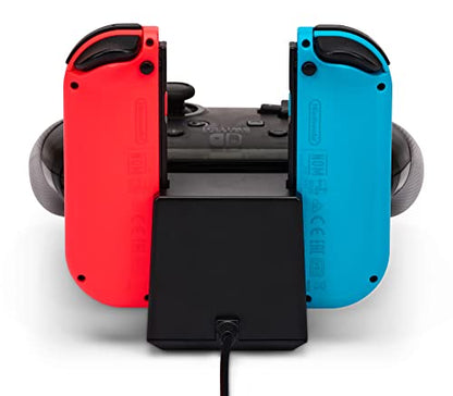 PowerA Controller Charging Base for Nintendo Switch, Black, Wireless Controller charging, Charge, rechargeable battery, Nintendo Switch, Joy-Con Charging, PowerA Wireless Charging - style: Charging Base