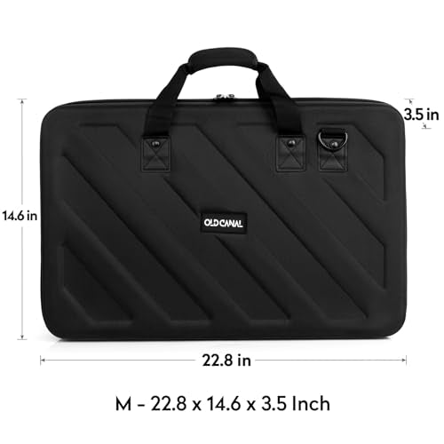 Mixer Travel Case, Carrying Storage Bag Compatible with DJ Controller for DDJ-SR/SR2/REV1/Denon MC4000/Numark NVII/Mixtrack Pro3/Hercules Inpulse 500/NV Platinum (Mixing Board Not Included) - size: M-23 x 14.8 x 3.5"