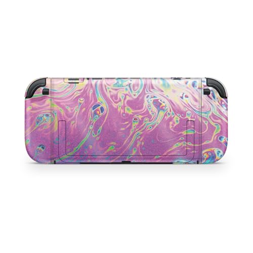 Glossy Glitter Gaming Skin Compatible with Nintendo Switch 2 Console Only - Magenta Wash - Premium 3M Vinyl Protective Wrap Decal Cover - Easy to Apply | Crafted in The USA by MightySkins - color: Magenta Wash, size: Switch 2 Console Skin Only, style: Glo