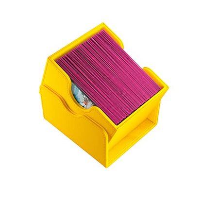 GameGenic Deck Box – Sidekick XL Yellow 100CT – Durable and Sturdy TCG, OCG, CCG Card Storage – Compatible with Pokemon, Yugioh, Commander, and MTG Magic: The Gathering Cards - color: Yellow