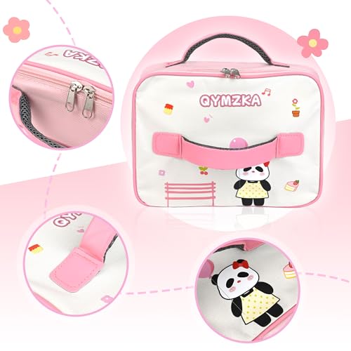 Chinese Small Mahjong Set, 144 Numbered Melamine 1.17" Size Tiles(Pink) and 8 Blank Tiles, with Carrying Travel Bag, English Instruction, Mahjong Mat, Pro Complete Mahjongg Game Set (Majiang) - color: Pink, size: 1.17 in