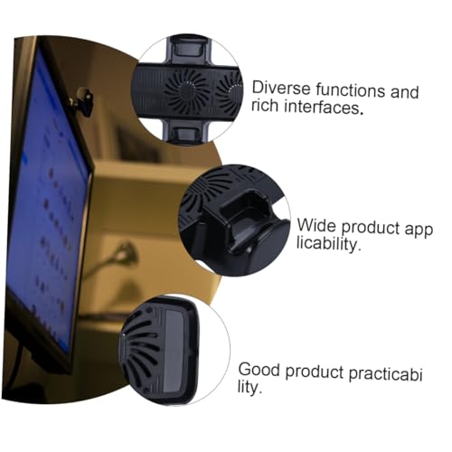 1pc Temperature Control Radiator Fan Base Compatible Space-Saving Cooling for Game Consoles and Vertical Stand