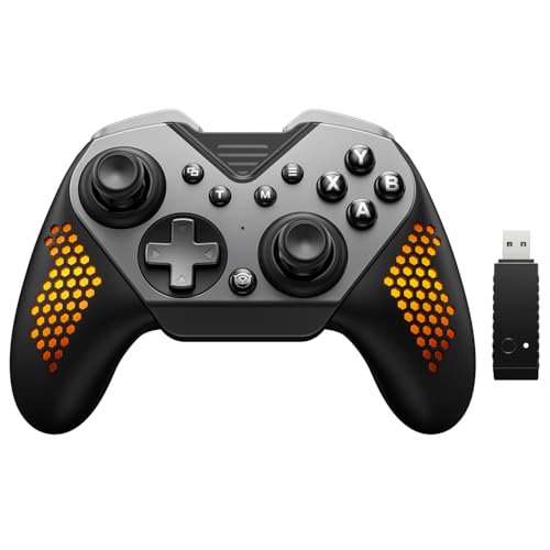 NYXI Flexi Wireless PC Gaming Controller, 1000Hz Polling Rate Hall Effect Joystick, Interchangeable D-pad&Left Joystick, 4 Mppable Buttons, Adjustable Turbo/Vibration for PC/Switch/iOS/Android | 1000Hz Polling Rate, Hall Effect Joystick, Interchangeable D