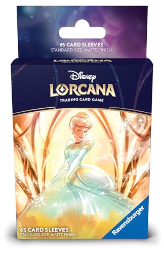 Ravensburger Disney Lorcana TCG: Archazia's Island Card Sleeves Featuring Cinderella - Ballroom Sensation| 65 Protective Sleeves for TCG Decks | Ages 8+