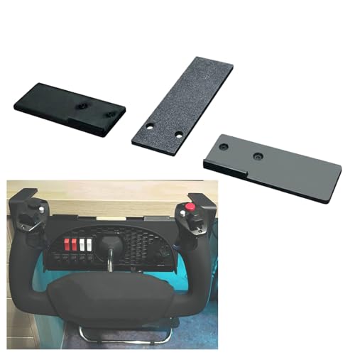 Under Desk Mount Compatible with Honeycomb Alpha & Bravo, Mounting Bracket for Flight Sim Yoke & Throttle, Space-Saving Simulator Accessories for Home Cockpit, Ergonomic Design(Bracket Only)