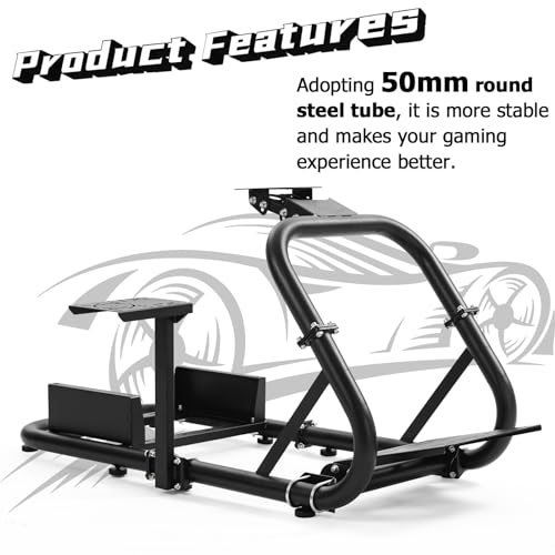 Dardoo Racing Simulator Cockpit Sim Racing Fit for Logitech G920 G29 G923 | for Thrustmaster T818 T248X T248 T300 TX, for Fanatec, Racing Simulator without Wheel Pedal Shifter Seat