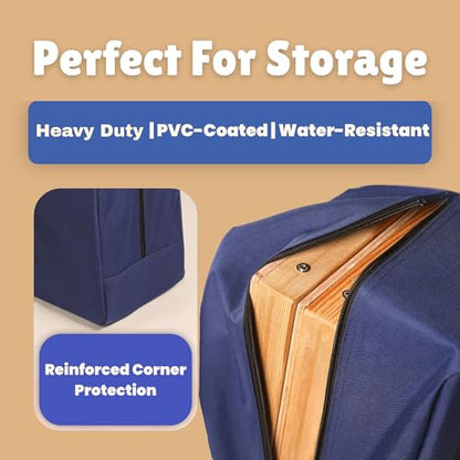 Premium Cornhole Carrying Case - Fits Regulation 4’ x 2’ Boards, Water Resistant Corn Hole Board Carry Case with Reinforced Protection, Padded Straps & Pockets