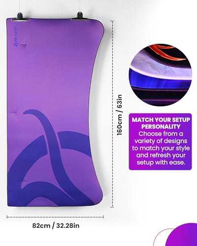 Arozzi Arena Gaming Desk Pad D007 | Full Desk Mouse Pad, Washable Desk Mat, Anti-Slip Rubber Base, Water-Resistant Surface - color: D007