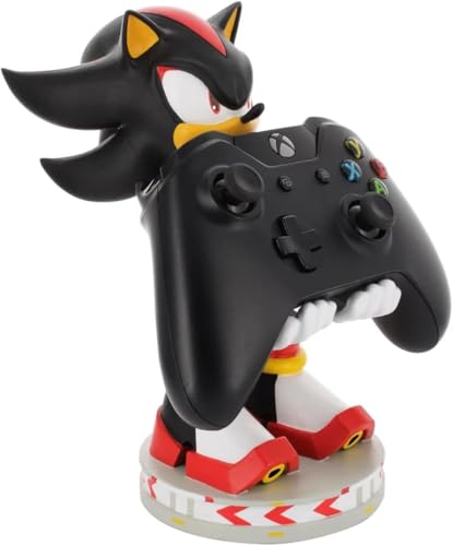 Exquisite Gaming Shadow the Hedgehog Controller Holder, SEGA Phone Stand & Cable Guy Figure