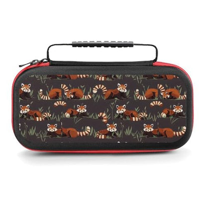 AoHanan Switch Carrying Case - Cute Red Panda Animal Cartoon Switch Game Case with 20 Games Cartridges Hard Shell Travel Protection Storage for Console & Accessories - color: Cute Red Panda Animal