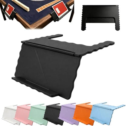 Mahjong Card Holder for Table, Under Mat Slide in Stand Angled Viewing Rack Foldable 3D Printed Space Saving Accessory for American Mahjong Mat (C - 01) - color: C - 01