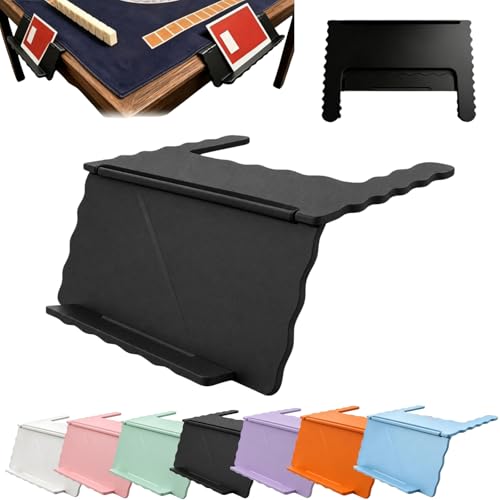 Mahjong Card Holder for Table, Under Mat Slide in Stand Angled Viewing Rack Foldable 3D Printed Space Saving Accessory for American Mahjong Mat (C - 01) - color: C - 01