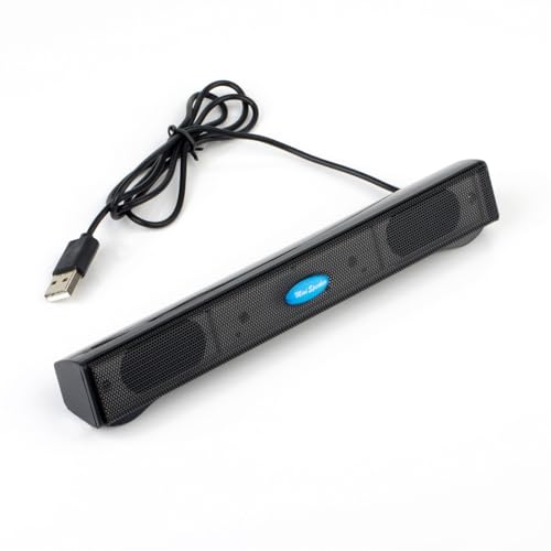 Computer Speakers for Desktop Pc, USB Pc Speakers for Desktop | Wired Laptop Sound Bar, Usb Speaker, Small Soundbar For Meeting, Gaming, Online Learning, Plug & Play Mini Computer Soundbar