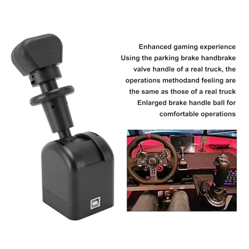 Aumotop PC USB Handbrake Professional Analog Brake for SIM Racing Games Authentic Gaming Experience for, ETS2 Game Lovers