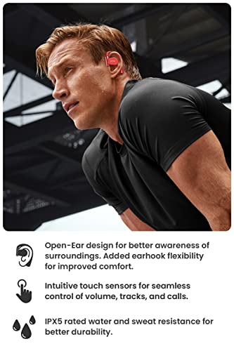 Cleer ARC II Sport Open Ear Headphones, Red - color: Red