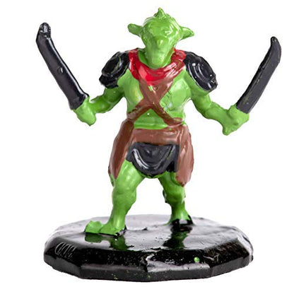 8 Painted Fantasy Goblin Mini Figures- All Unique Designs- 1" Hex-Sized Compatible with DND Dungeons and Dragons & Pathfinder and All RPG Tabletop Games