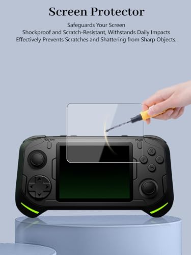 2-Pack Screen Protector for Abxylute E1 Handheld Game Consoles, 6H Hardness Tempered Glass, Anti-Fingerprint,Anti-Scratch, Easily Installation, HD Clear