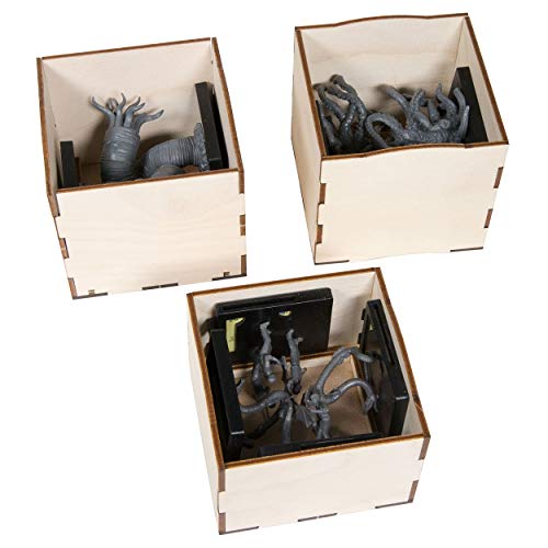The Broken Token Mansions of Madness Compatible Mad Manor Crate - Wooden Storage Box with Multiple Trays and Dividers
